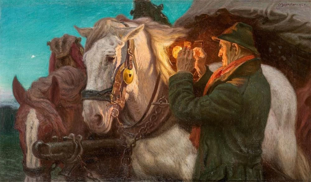 Alla luce di una lampada